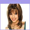 Luxurious Long Curly Synthetic Blonde Lace Front Wig In Ombre Brown For Women