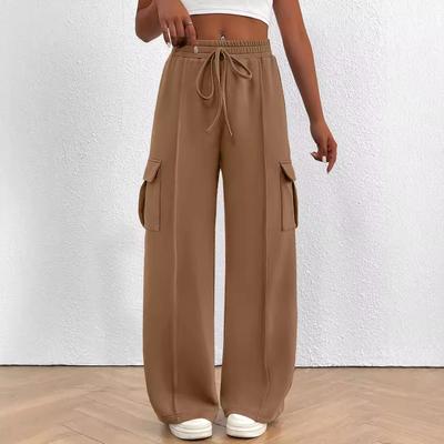 Women's Running Sweatpants Fall Loose Wide Leg Casual Pants Casual Workout Joggers with Pockets