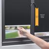 Retractable Titanium Silver Sunshade: No-Drill Full Blackout Car Curtain