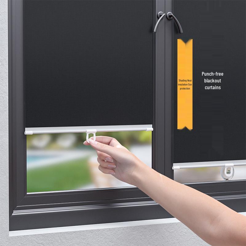 Retractable Titanium Silver Sunshade: No-Drill Full Blackout Car Curtain