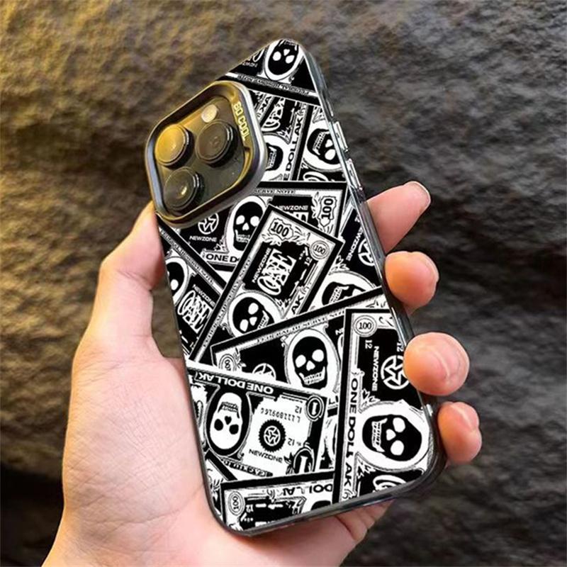 Case For  14 Cases Poco X6 Case Creative Skull Money Case For  Mi 13 12 11 Lite 5G 13T 12T 12X Poco M6 F5 Pro Cover
