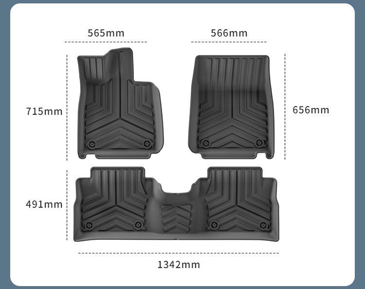Avatar 06 All-Weather TPE Floor Mats: Vehicle-Specific Car and Trunk Mats