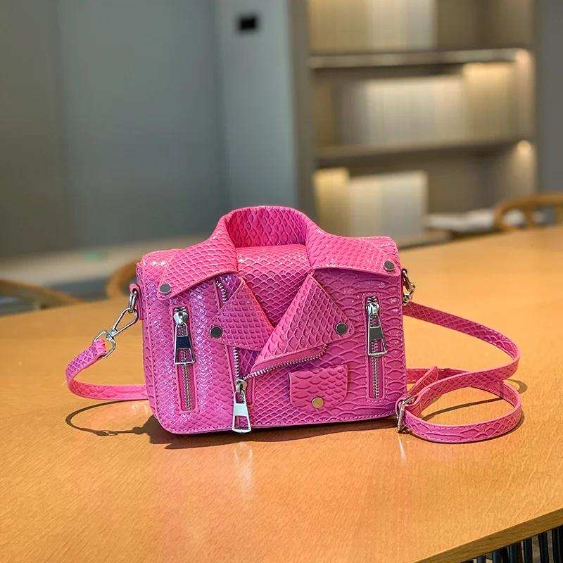 

Shoulder Bag Tote 2025 Trend Lapel Jacket Women s Bag Purse Fashion Rivets Zipper Female Crossbody Bag Luxury Handbag 22X9X18cm розы красного