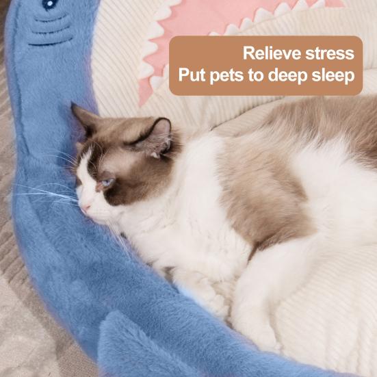 Pet Bed Cozy Comfortable with Extra Thick Filling Breathable Super Soft Cotton Large Size