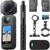 AKASO 360 Bicycle Kit with 256GB SD Card - 360 Degree Camera - Action Camera with 5.7K 360° Video, 72MP 360° Photos, New 1/2-inch 48MP Sensor, 360° Ho