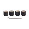 Set of 4Pcs Guitar Knobs Bronze-coloured Volume Tone Control Knobs with Wrench Replacement Speed Knobs for Bass Guitar