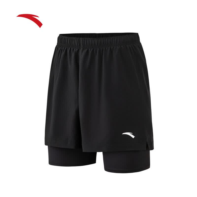 ANTA Men s Zero Pressure Quick-Dry 2-in-1 Running Shorts L