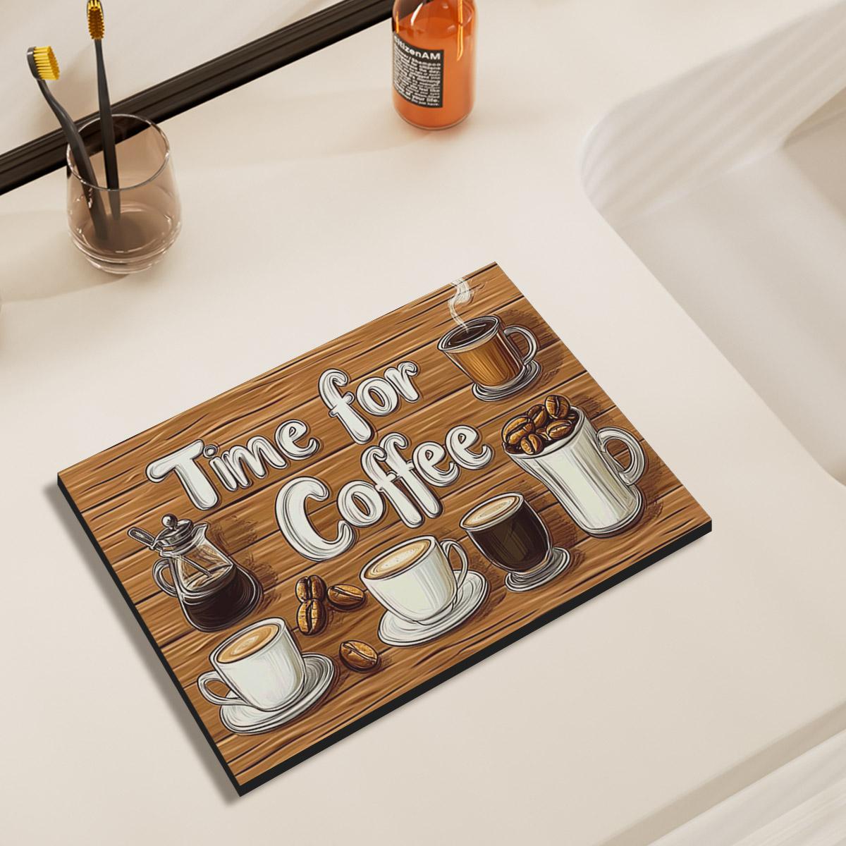 

Столовые салфетки Кофейный коврик Впитывающий кухонный коврик для сушки посуды Подложка для слива Подложка для столовых приборов Быстросохнущий коврик для обеденного стола 30x40 cm