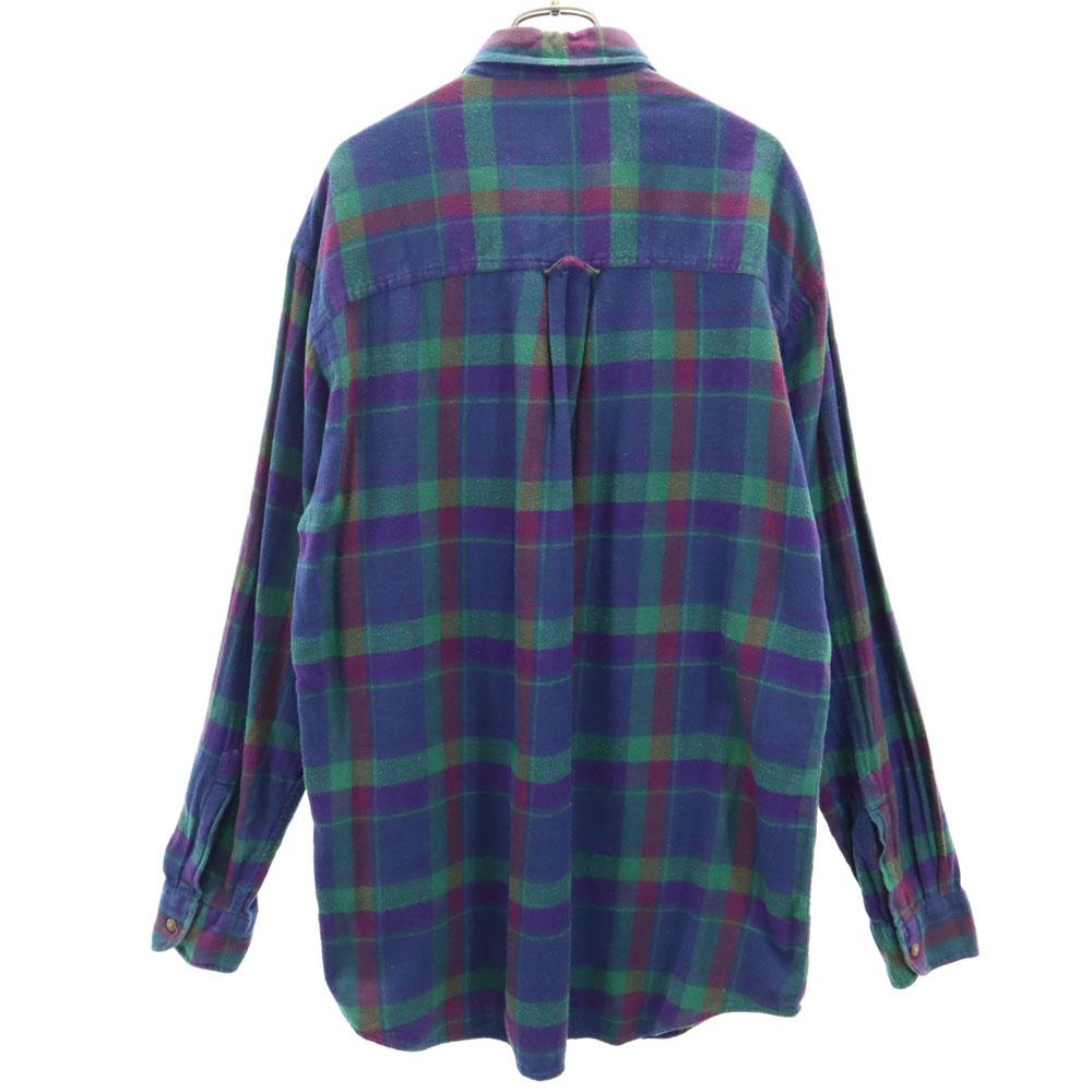 RALPH LAUREN 80s Vintage Chaps Check Pattern Long sleeve Button down shirt Men's Used