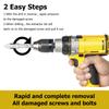 5Pc Damaged Screw Extractor Set HSS Stripped Screw Extractor Set Quickly Screw Bolt Extractor Kit All-Purpose Screw Remover Tool