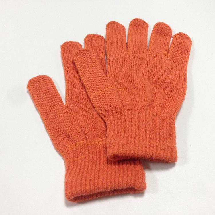 Warm Winter Knit Magic Gloves - Single Color, Five-Finger Design