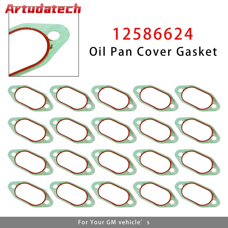 Artudatech Aluminum Brand New 20PCS 12586624 Oil Pan Cover Gasket For Your GM vehicle’s