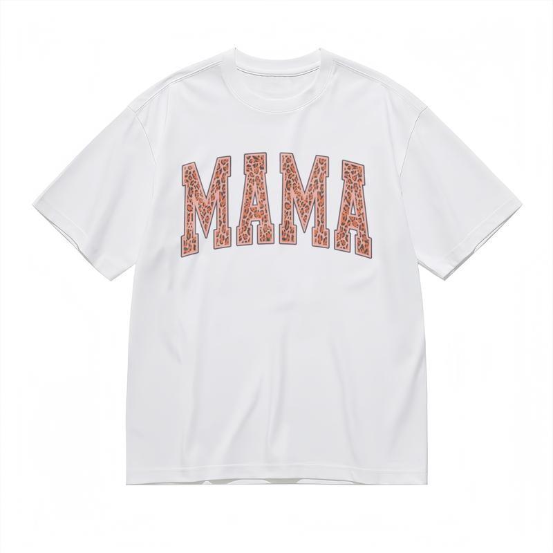 

Men s Comfy Breathable Classic T Shirt Bold MAMA Text Pattern Graphic Design Tee L