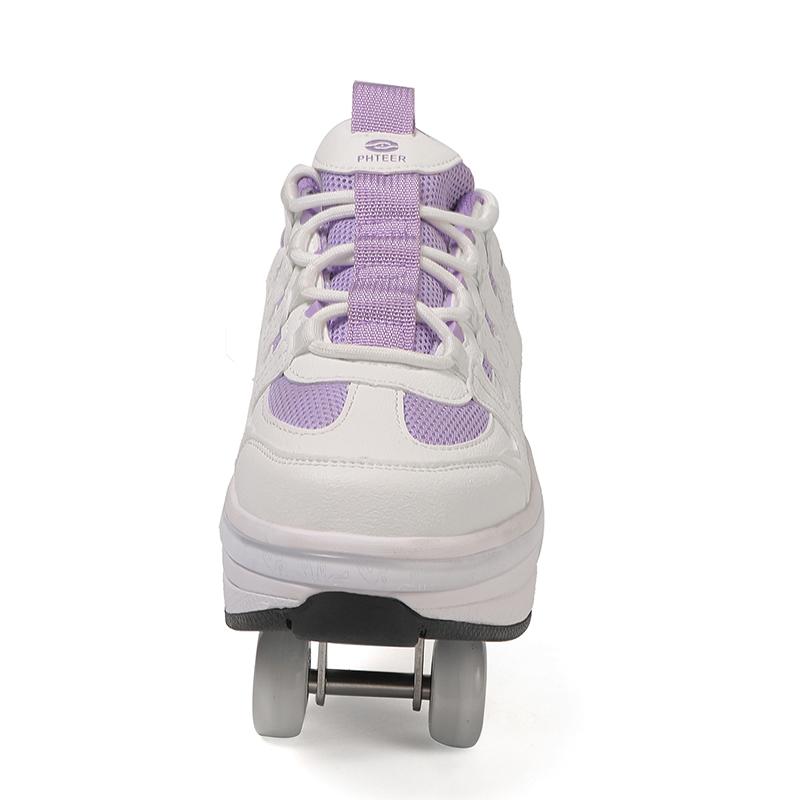 Meisjes Skate Schoenen Wielen Sneakers met Wielen Jongen /Meisje Roller Sneakers Roller Schoenen Vervormbare Schoenen Roller Skate Schoenen Jongens Skate Schoenen