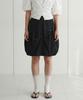 Dilettantism Rivet Drape Cocoon Skirt (Bk)