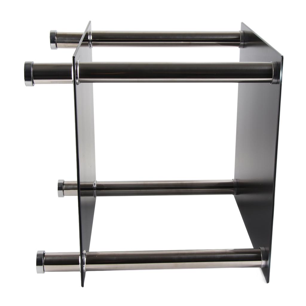 Black Glass Chrome Legs Coffee Side Coffee Lamp End Table
