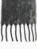 Beams Heart Men's Marble Shaggy Scarf, Black, One Size