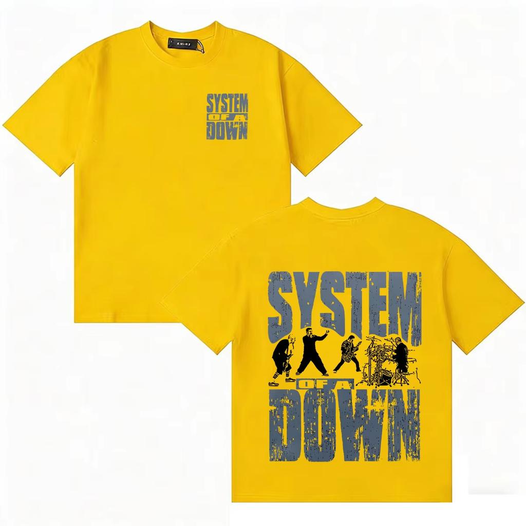 2026 System of A Down Aesthetic Music Loose Cotton Crew Neck Comfort Short Sleeve Unisex Summer Fashion Women And Men T-Shirt