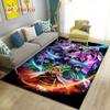 3D Demon Slayer Cartoon Area Rug Large,Carpet Rug for Living Room Bedroom Sofa Doormat Decoration,Kids Play Non-slip Floor Mat