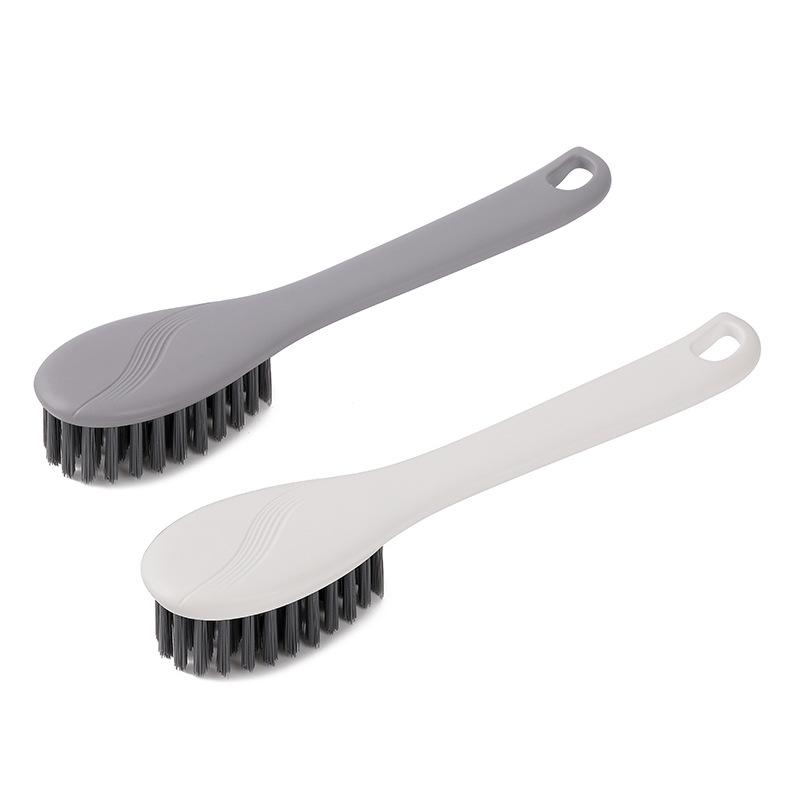 Round Head Shoe Cleaning Brush with Optional Back Pattern - Two Colors Available, Gentle on Shoes