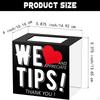 Tip Jar Donation Suggestion Box Funny Multifunctional Raffle Money Storage Container for