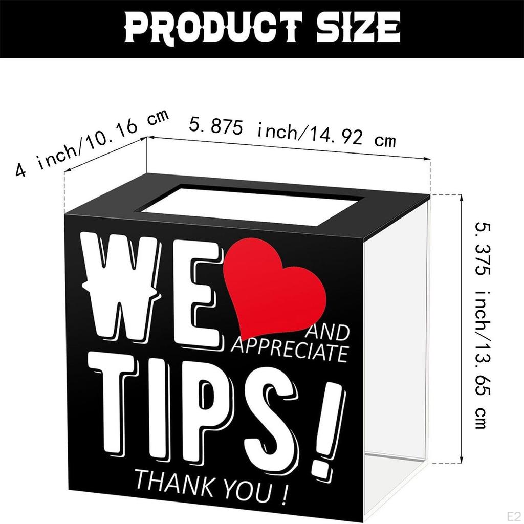 Tip Jar Donation Suggestion Box Funny Multifunctional Raffle Money Storage Container for