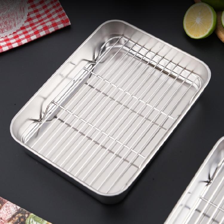 Professional Stainless Steel Baking Pan And Rack For Enhances Heat Distribution Large Capacity Perfect For Entertaining