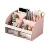 Office Desk Organizer with 6 Compartments and 2 Transparent Drawers Kids Desk Organiser for Pen Pencil Holder Desk Organizers Aesthetic Desk Decor Bu