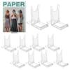 5Pcs Adjustable Sliding Clear Display Stand Transparent Acrylic Art Exhibition Rack Multifunctional Display Holder Rack