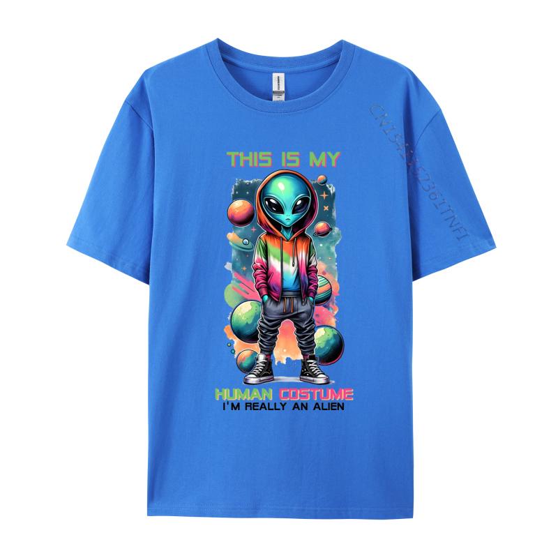 Copy Of Alien In Space Tshirt Funny Coupons Short Sleeve Printed On T Shirts All Cotton Men Tops  Tees Casual