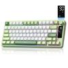 Xiaomi Womier DK75 Wireless Membrane Keyboard 3 Mode Bluetooth Multi-Function Knob Display Screen RGB Backlit Keyboard E-sports Gamer