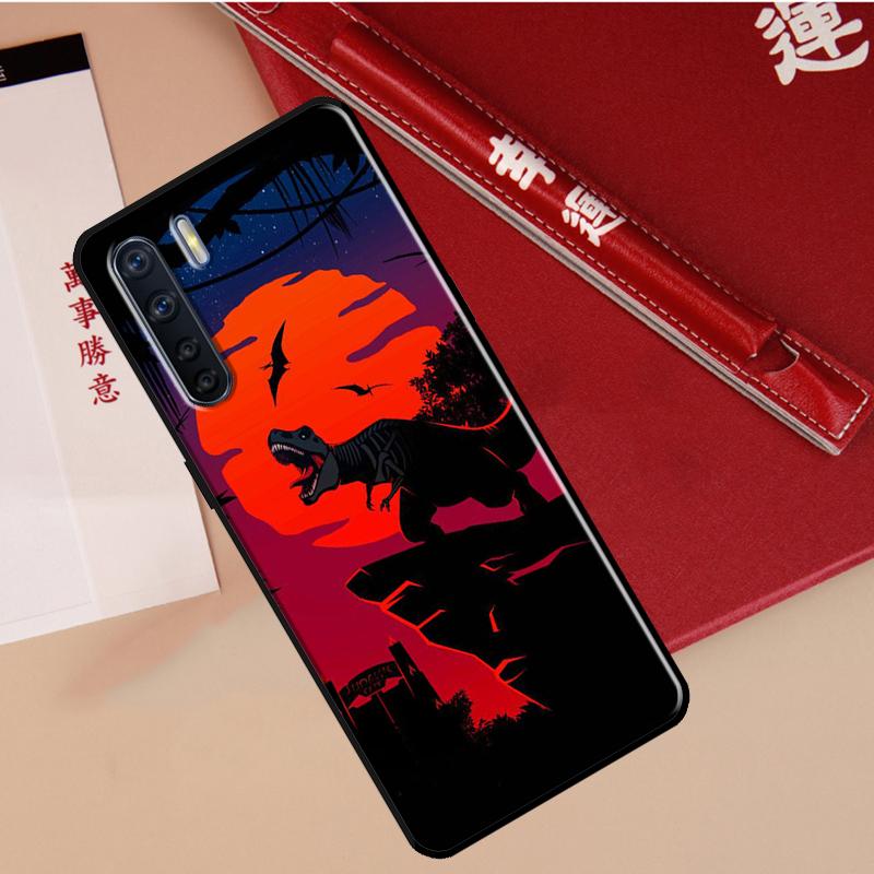 Jurassic Dinosaur Case For Oppo A60 A98 A58 A78 A18 A38 A80 A40 A77 A57 A17 A74 A54 A94 A96 A76 A16 A15 A5 Pro