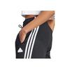 Adidas Three-Stripe Color-Block Logo Knit Joggers Women Bottoms Black IT6339