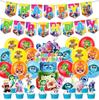 Inside Out 2 Decorațiuni Petrecere de Ziua de Naștere Temă Desen Animat Kit Veselă Baloane Bucurie Tristețe Accesorii Copii Băiat Fată Cadou Jucării