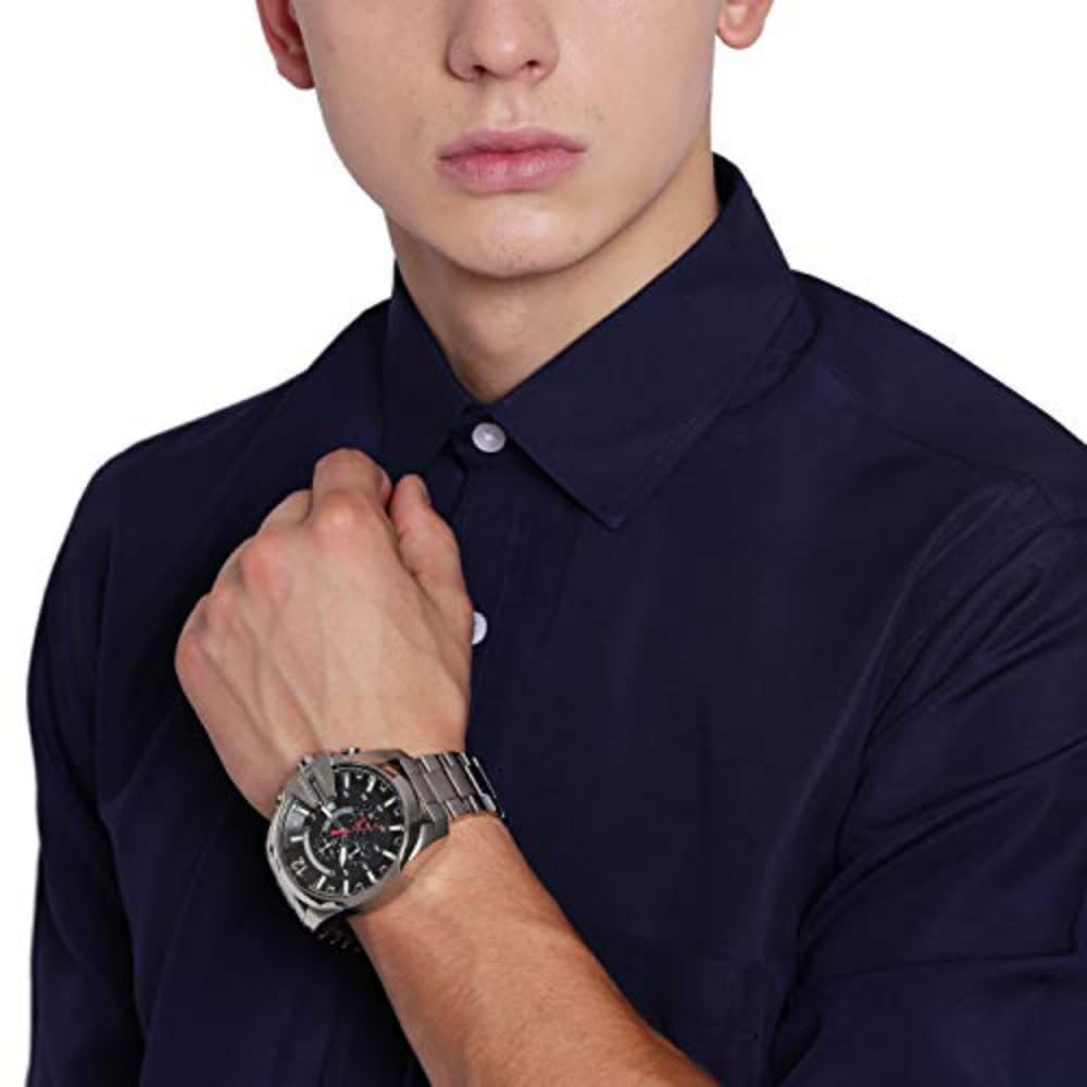 Diesel Mega Chief Quartz Chronograph Black Dial DZ4308 Watch Men's