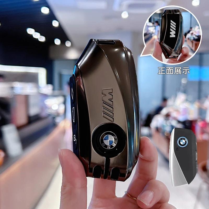 Car Remote Key Case Cover Shell Fob For BMW X1 U11 G70 7 Series 320i X3 X5 X7 i7 G07 LCI iX G09 XM U06 G81 M3 2023 2024 ussh51