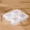Mini Kleiner Snack-Organizer mit 1/4/6 Fächern Ketchup Salat Gewürze Tragbarer Lebensmittelbehälter Küchengewürz-Aufbewahrungsbehälter
