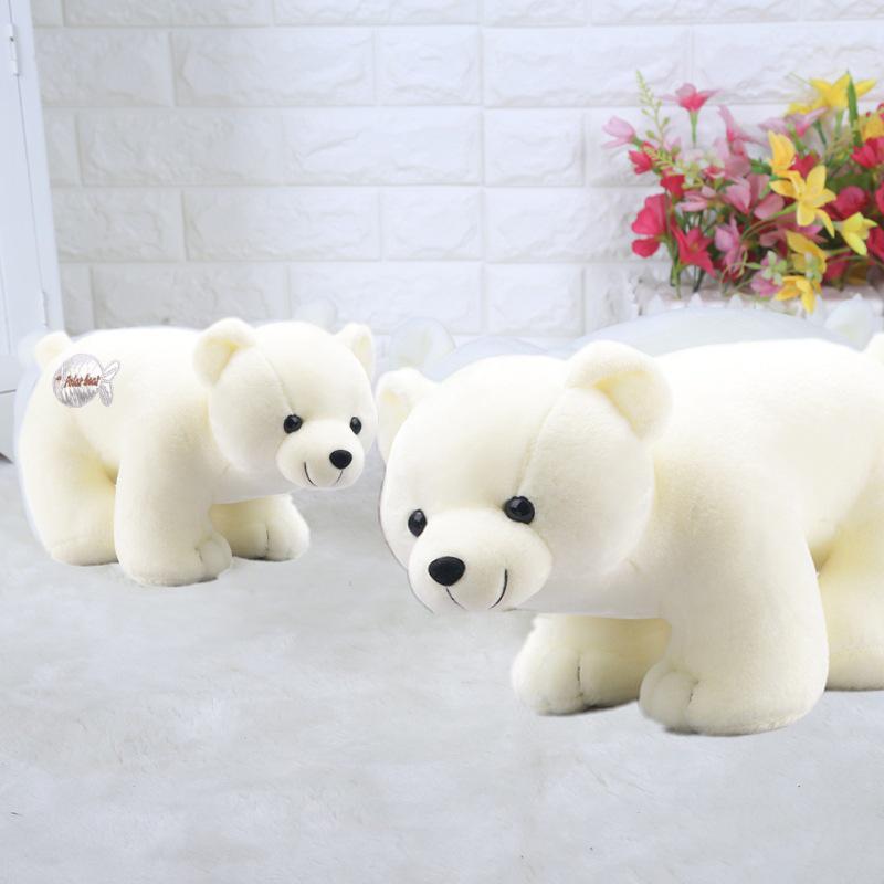 Large Polar Bear Plush Toy - Realistic White Bear Doll for Girls