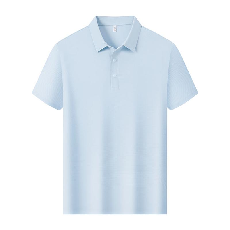 Romon Men's UPF50+Sunscreen Polo Shirt Ice Silk Breathable