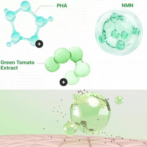 SUNGBOON EDITOR Green Tomato NMN Pore Peeling Pads 170ml/60pads