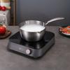 Flat Bottom Stainless Steel Saucepan With Glass Lid Soup Pot Universal Milk Pot  Stove