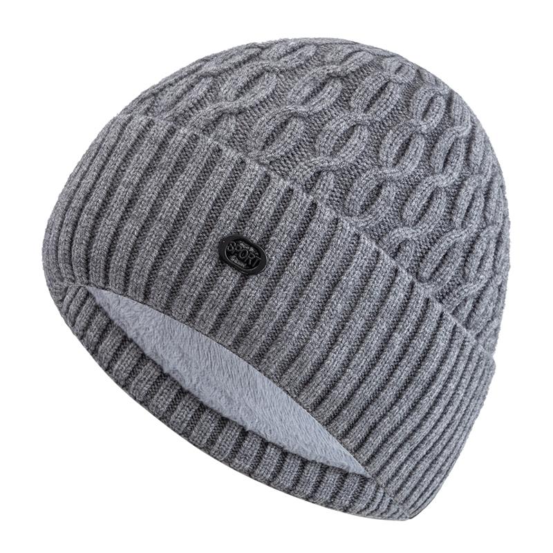 New Style Unisex Dandy Cap Stylish Soft Beanie Hats Winter Hat Fur Lined Warm Cap For Men Women Thicken Ski Sports Knitted Hat