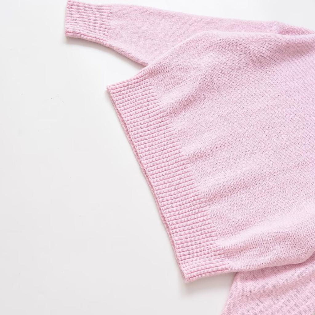 European and American style, new women's clothing, foreign style, fashionable and casual soft flat needle knitted sweater 2142161
