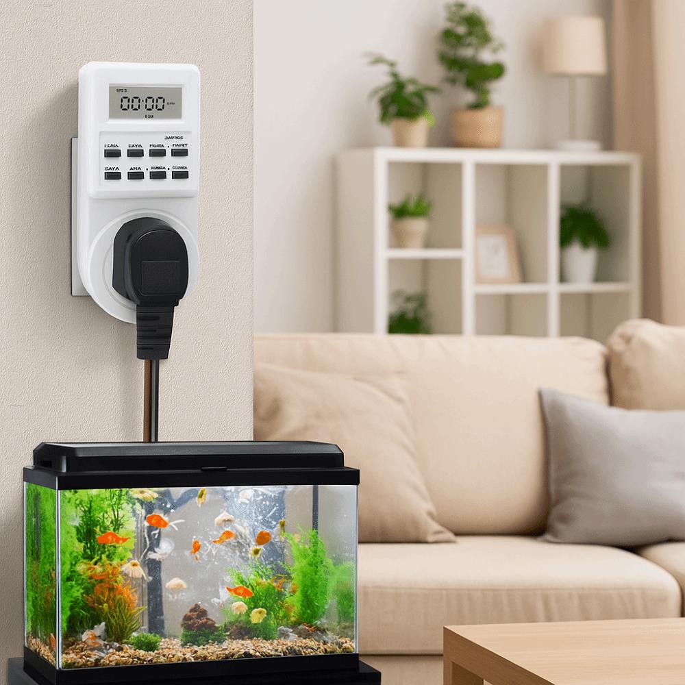 UK Plug Digital Timer Switch Multi-functional Digital Display Electronic Timer Outlet Energy Saving Wall Plug-in Timer