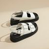 Augustine platform sports sandals women's 2025 new summer wear French white flat-bottomed casual cool slippers