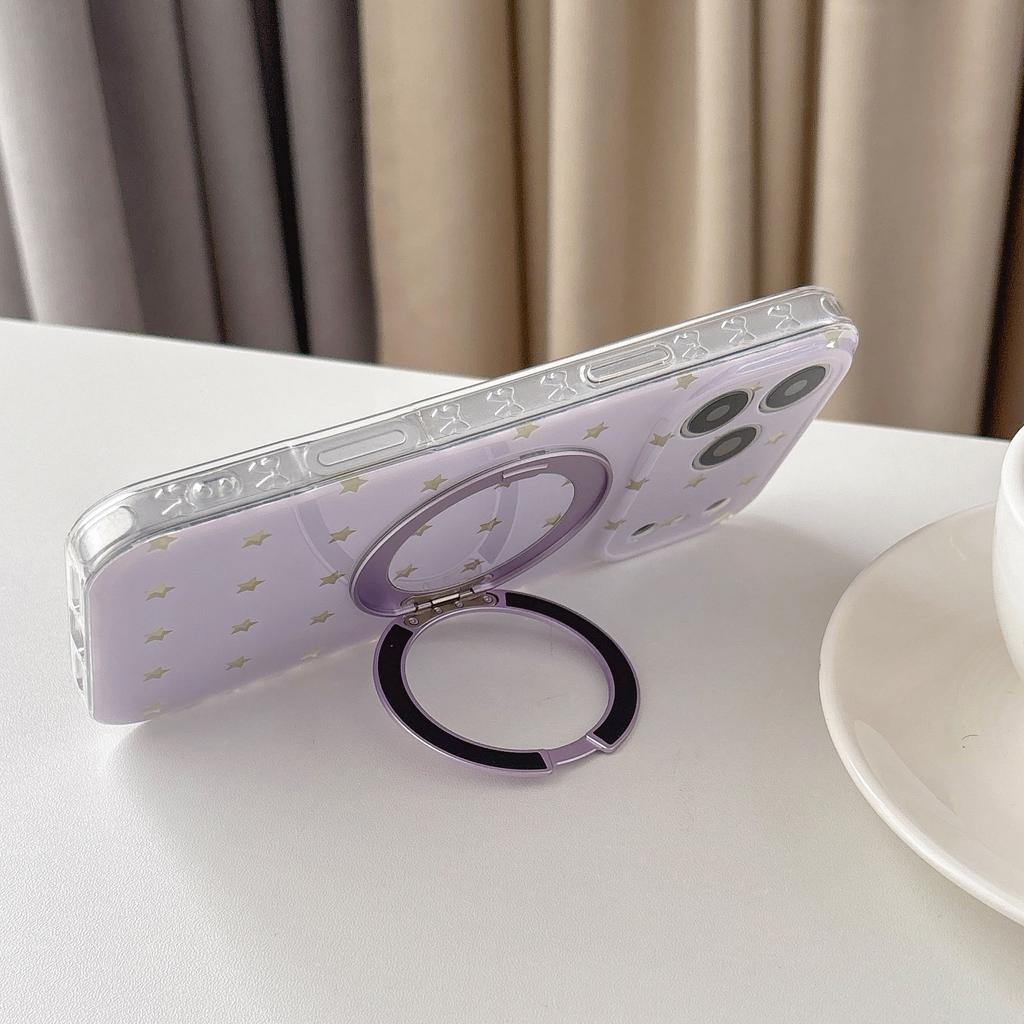 Apple 17 mobile phone case 360-degree magnetic suction bracket iPhone17PM case to map custom liquid silicone