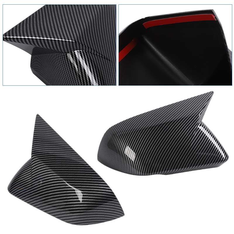 Dekorativ ram för bilens backspegel, skyddskåpa för Ford Mustang 2015 och uppåt med blinkerslampa, biltillbehör för exteriören, ABS-plast