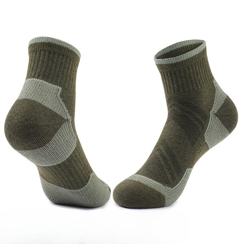 Men's Autumn and Winter Warm Hair Ring Thick Towel Bottom Sports Sweat Absorption Deodorizing Wool Tube Socks