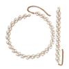 Elegant Pearl Bridal Jewelry Set: Necklace & Earrings