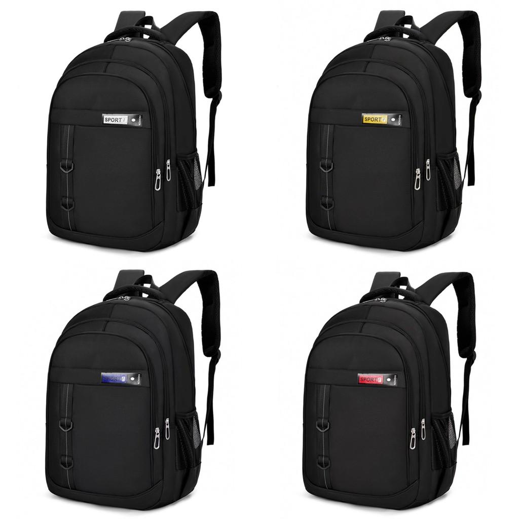 Backpack Letter Sport Waterproof Large Capacity Shoulder Strap Adjustable Bag